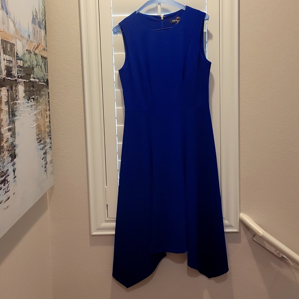 DKNY Blue Sleeveless dress Size 6